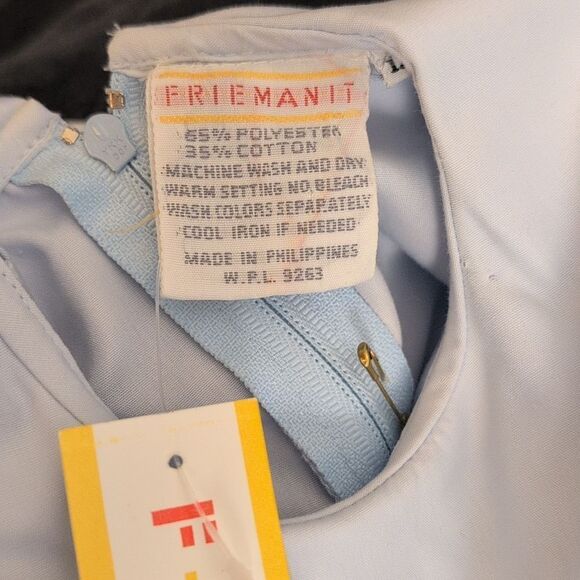 Vintage baby boy Friemanit blue outfit with matching hat - Picture 3 of 6